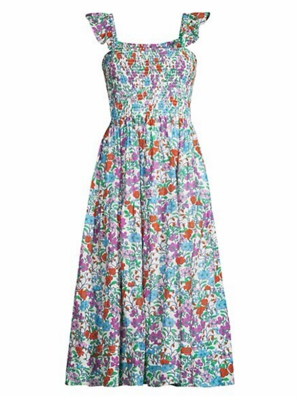 Roller Rabbit Blomst Doe Floral Midi Dress